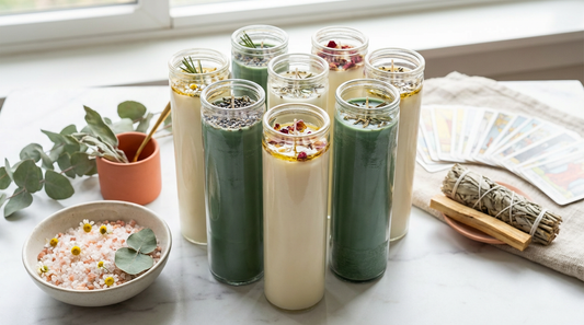 Tier 3 — Month of intentional candle work (8 dressed 7-day candles)